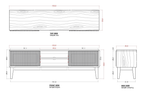 Melia Media Unit with Sliding Doors