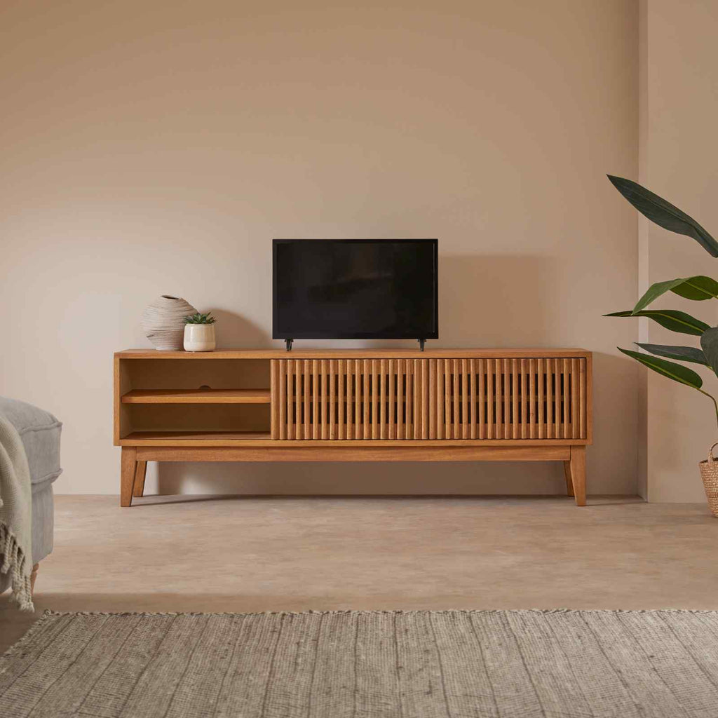 Melia Media Unit with Sliding Doors