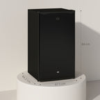 91L Freestanding Under-Counter Fridge with Lock - Black