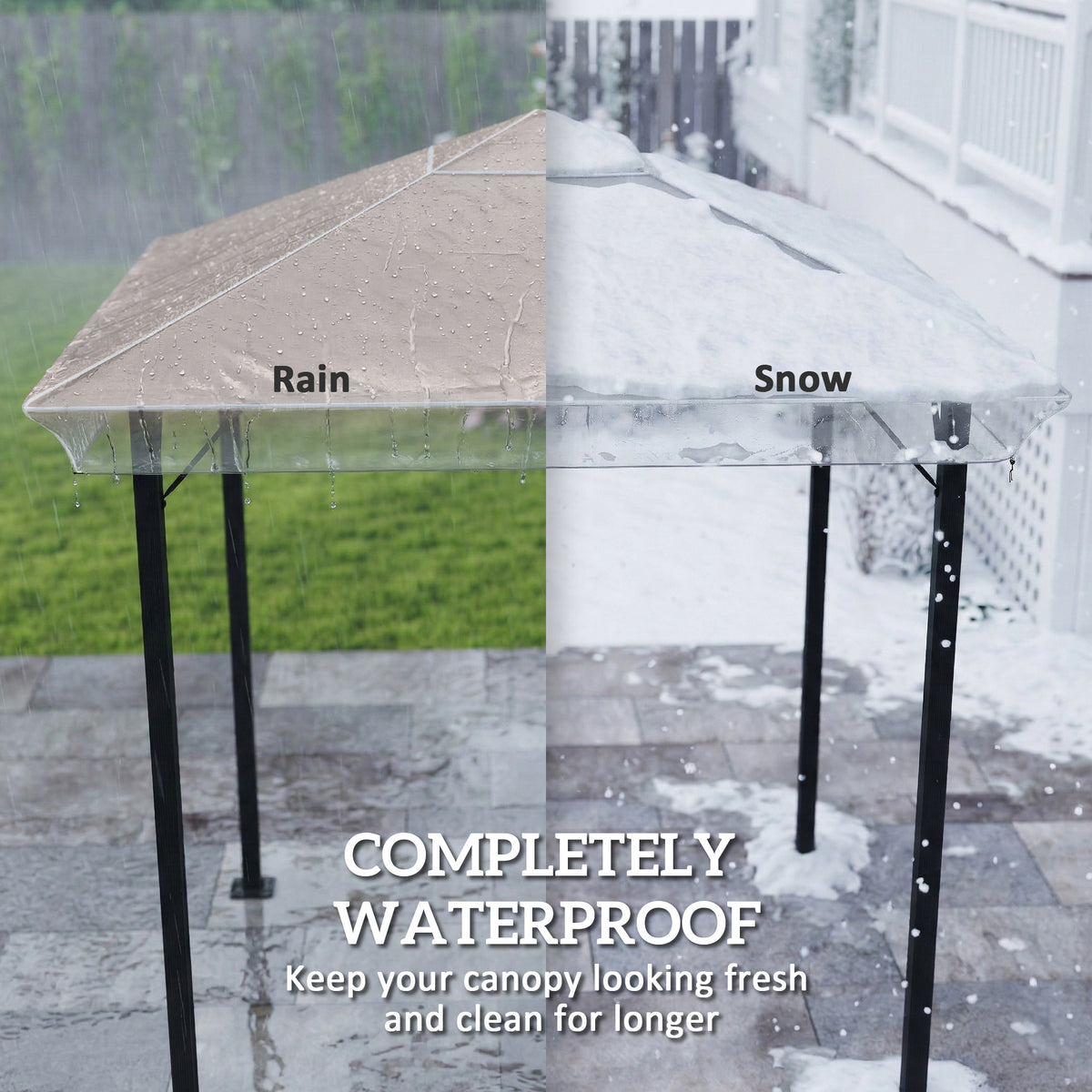 Outsunny 2 x 2 (m) Gazebo Protective Cover, Waterproof Cover for Gazebo, Canopy and Tent