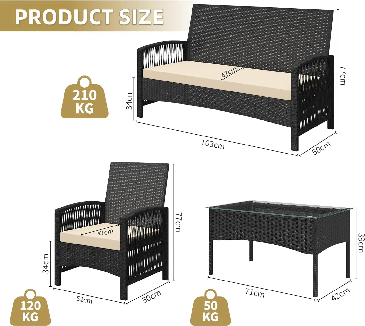 Rattan Garden Furniture Set