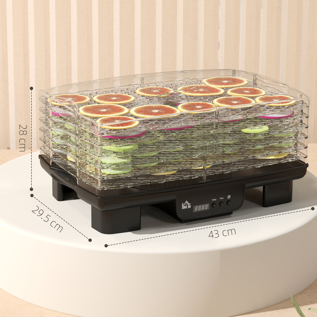 40-70? Six-Tray Food Dehydrator - Black