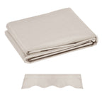 Outsunny Awning Replacement Canopy, Water Resistant UPF 50+ Sun Shade Cover for 3 x 2.5 m Garden Awning (Fabric Only), Cream White