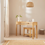 Bali Rattan Dressing Table with 2 Drawers