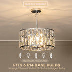 72 Glass Crystallite Chandelier - Silver-Tone