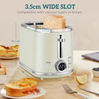 Polished Retro 40-100°C Kettle and Toaster Set - Grey