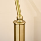 Banker's Table Lamps Set of 2, Desk Lamps with Antique Bronze Tone Base, Green Glass Shade and Pull Rope Switch for Home Office, Living Room, Bedroom, Dining Room, Green