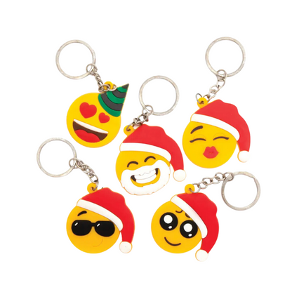 Christmas Faces Keyring