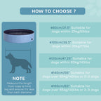 PawHut Foldable Dog Pool for Puppies and Ducks, Thickened PVC Dog Paddling Pool Bath Tub Hard Board, Anti-Slip Bottom and Drainage Hole, 120 x 30cm, Blue