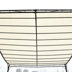 Outsunny 3x3 m Wall Mounted Garden Porch with UV Protection, Cream White