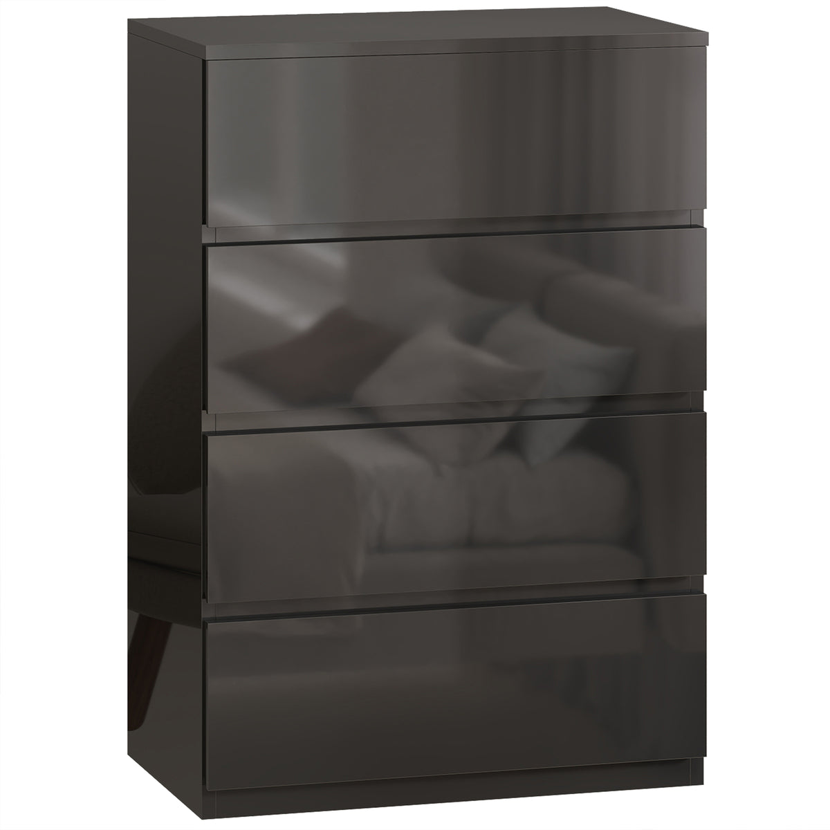Chest of Drawers, 4-Drawer Storage Cabinets, Modern Dresser, Storage Drawer Unit for Bedroom