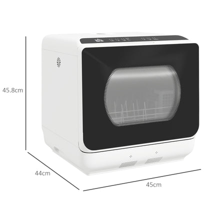 Six-Programme Countertop Dishwasher - White