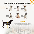 PawHut Eight-Panel Dog Playpen with Door, for Large Dogs, Indoors, Outdoors, 60cm Tall, Black