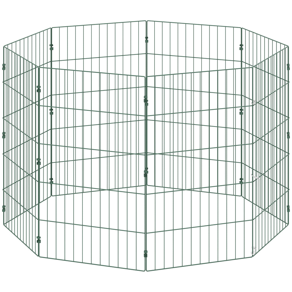 PawHut 8 Panel Pet Playpen for Medium Dogs Indoor Outdoor 80 cm Height