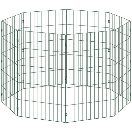 PawHut 8 Panel Pet Playpen for Medium Dogs Indoor Outdoor 80 cm Height