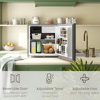 46 Litre Lockable Countertop Fridge - Grey