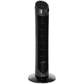 Tower Fan for Bedroom, 30 inch, 6 m/s Powerful Velocity, Standing Floor Fan with 70° Oscillating and 3 Speeds for Home Office Indoor, Black
