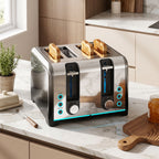 4 Slice Toaster with 7 Browning Levels, Reheat, Defrost and Cancel Functions