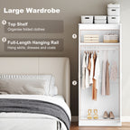 High Gloss 3 Piece Trio Bedroom Furniture Set Wardrobe + Chest Of Drawer + Bedside White