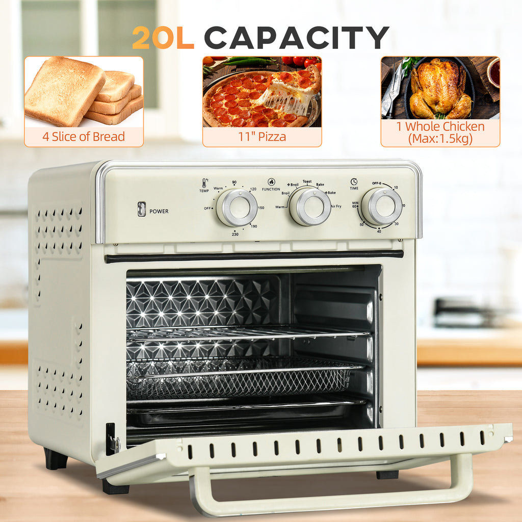 20L 90-230? Mini Electric Oven - Cream