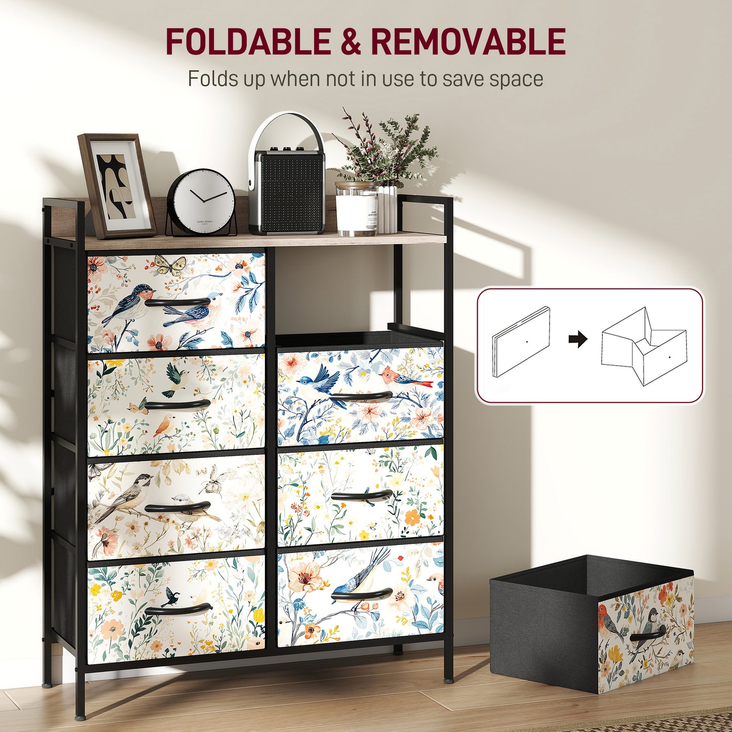 8-Drawer Chest of Drawers - White