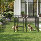 PawHut 12 Panels Heavy Duty Puppy Playpen, for Small Dogs, Indoor and Outdoor Use - Silver