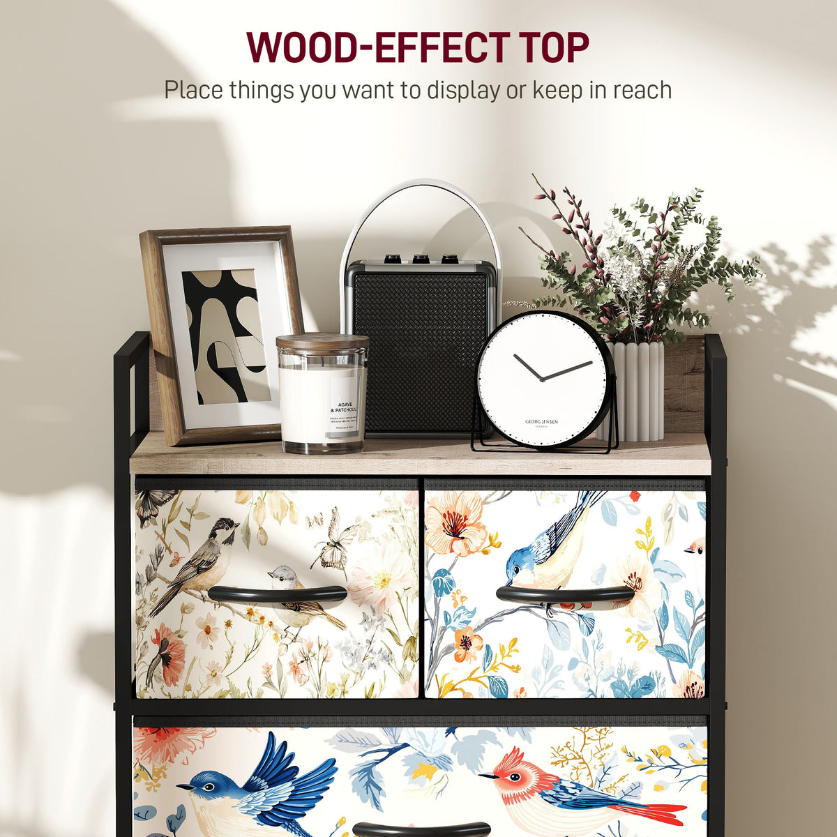 4-Drawer Chest of Drawers - White