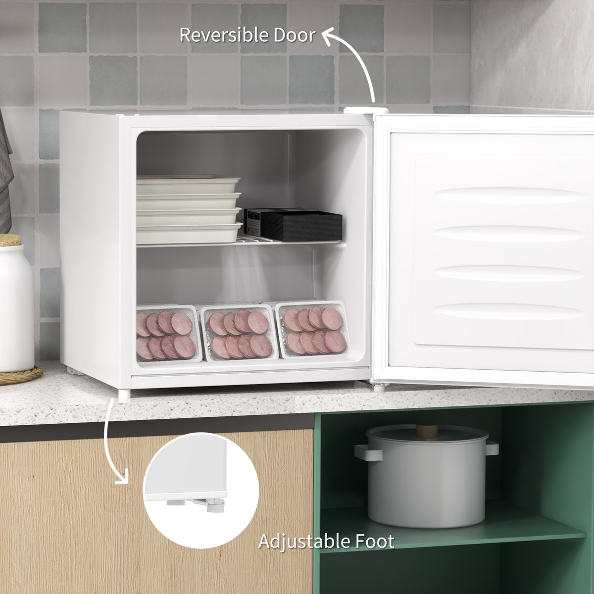 35L Mini Freezer, -24? to -14? Temperature - White