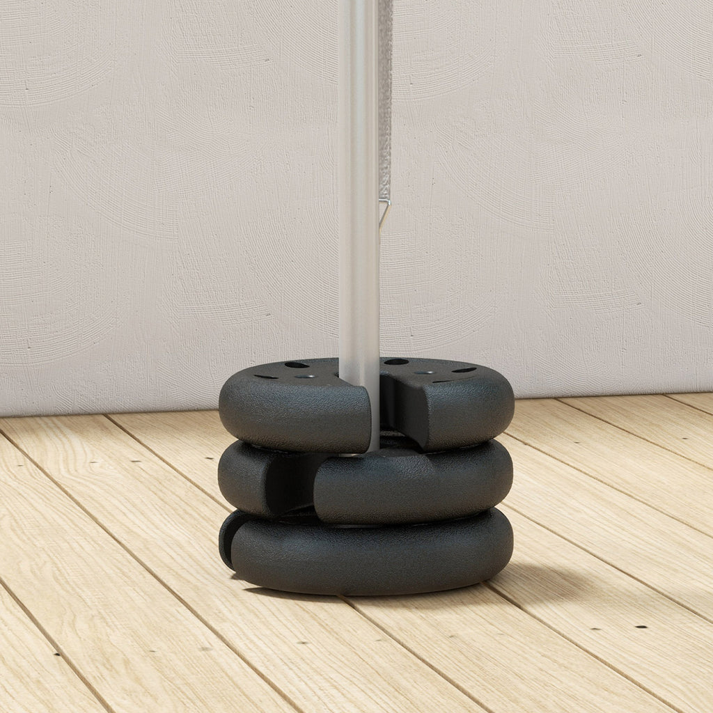 Outsunny Pop up Canopy Tent Weights Set of 4 PCs, Leg Weights for Marquee Party Tent Outdoor Canopy, Total 8.8KG