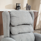 HOMCOM Velvet-Feel 150° Electric Riser Recliner Chair - Grey