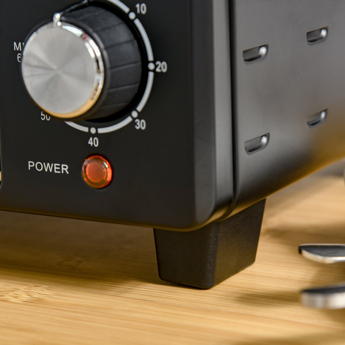 21L Mini Countertop Oven, 100°C-230°C Adjustable Temp - Black