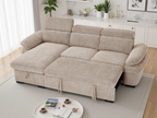 Hudson Sofabed Beige Universal Corner