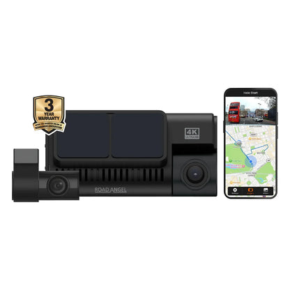 Road Angel Halo Ultima Dual 4K Front & 1080p Rear Dash Cam