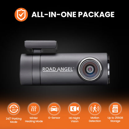 Road Angel Halo Drive 2 Deluxe 1440p Dash Cam with 64GB SD Card & Hardwire Kit