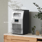 Commercial Ice Maker with 4kg Ice Storage - Silver Tone