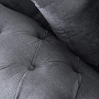 Charcoal Grey Rolled‑Arm 4‑Seater Sofa