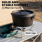 Outsunny 2670W Foldable Camping Stove with Safety Shut-Off, Piezo Ignition Gas Stove with Carry Bag, Green