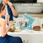 1300W Kitchen Stand Mixer, with Accessories - Blue