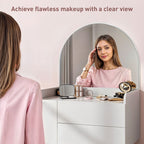 HOMCOM Three Drawer Compact Dressing Table - White