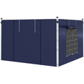 Outsunny Set of Two 195 x 295cm Replacement Gazebo Side Walls - Blue