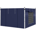 Outsunny Set of Two 195 x 295cm Replacement Gazebo Side Walls - Blue