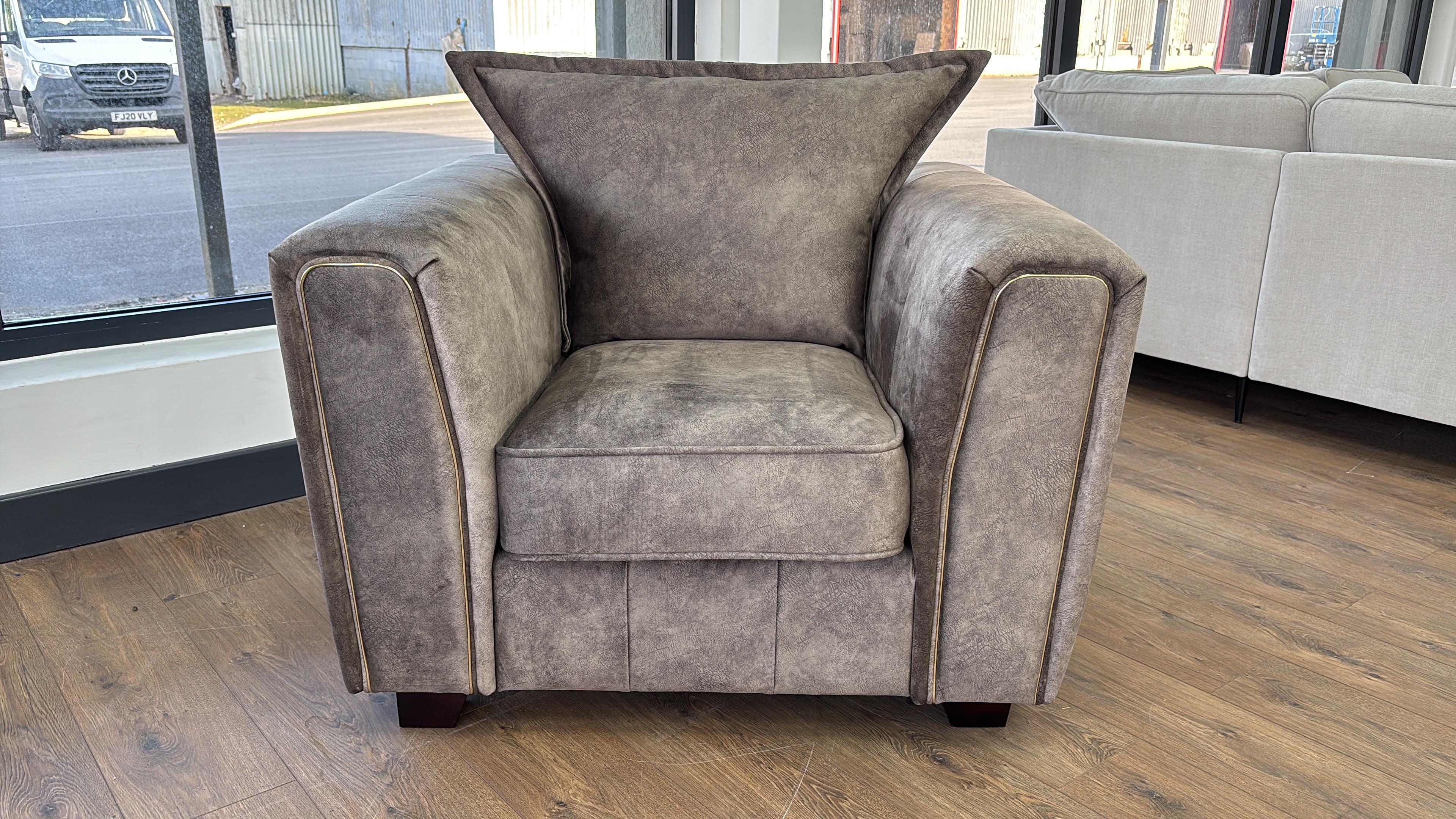 Serena Sofa Brown Armchair