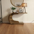 Sculptural Crescent Console/ Lamp Table