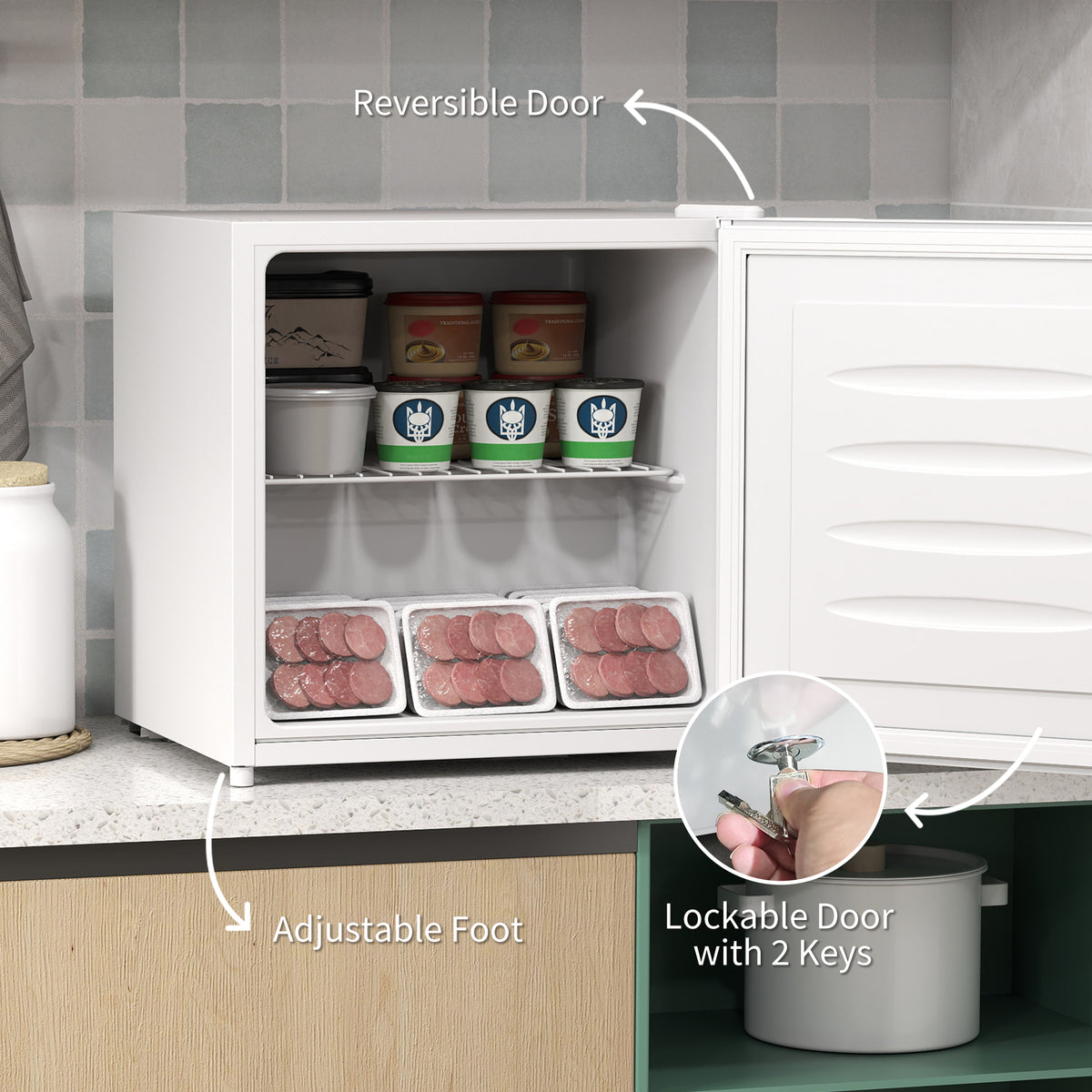35L Mini Freezer, -24? to -14? Temperature - White
