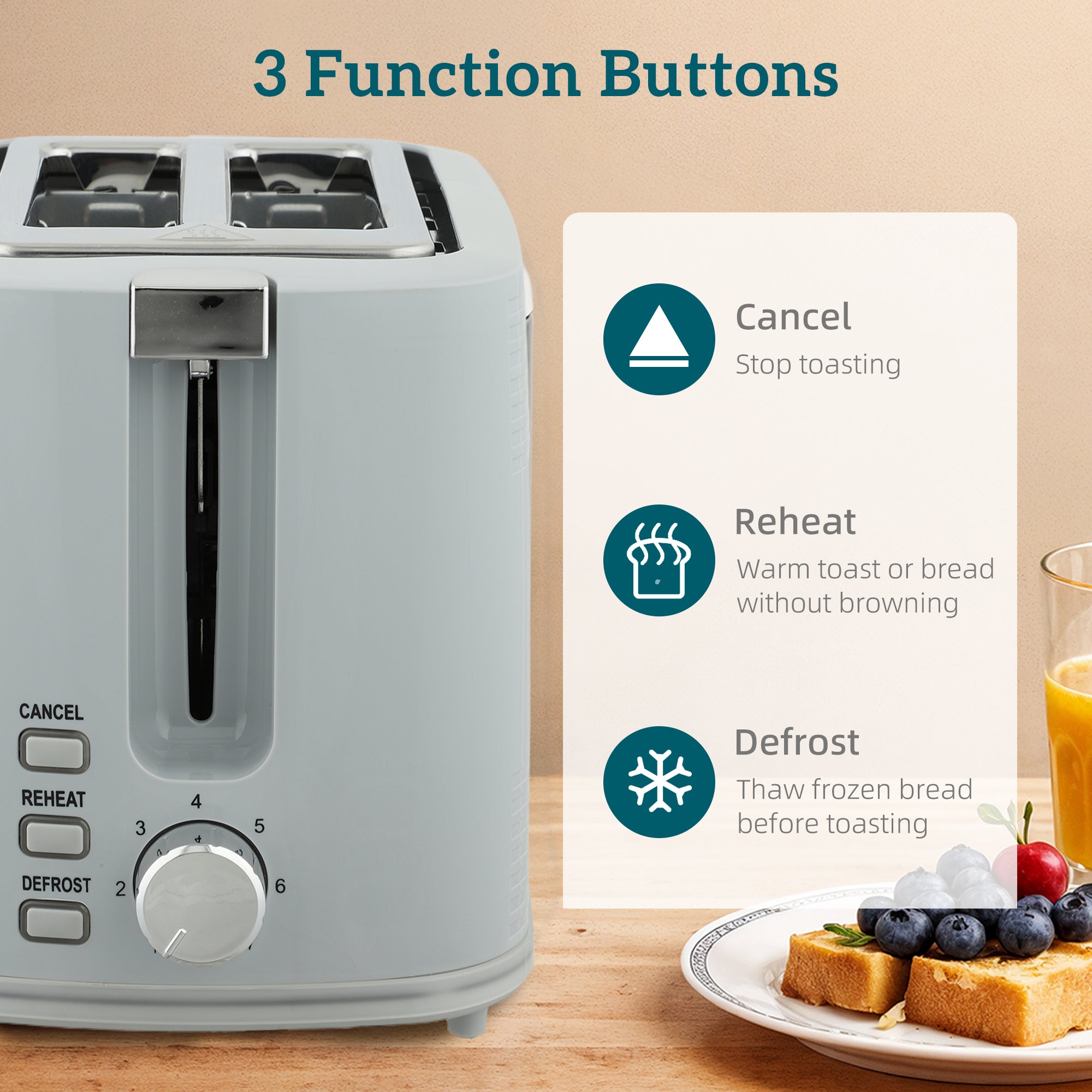 Modern Kettle and Toaster Set - Grey