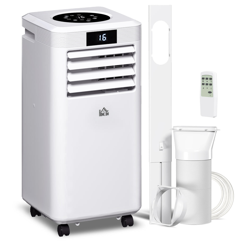 10000 BTU Air Conditioning Unit, 3-in-1 Portable Air Conditioner, Dehumidifier, Cooling Fan with Remote Control, Digital Display, 2 Speeds, 24H Timer, Window Venting Kit, 22m²