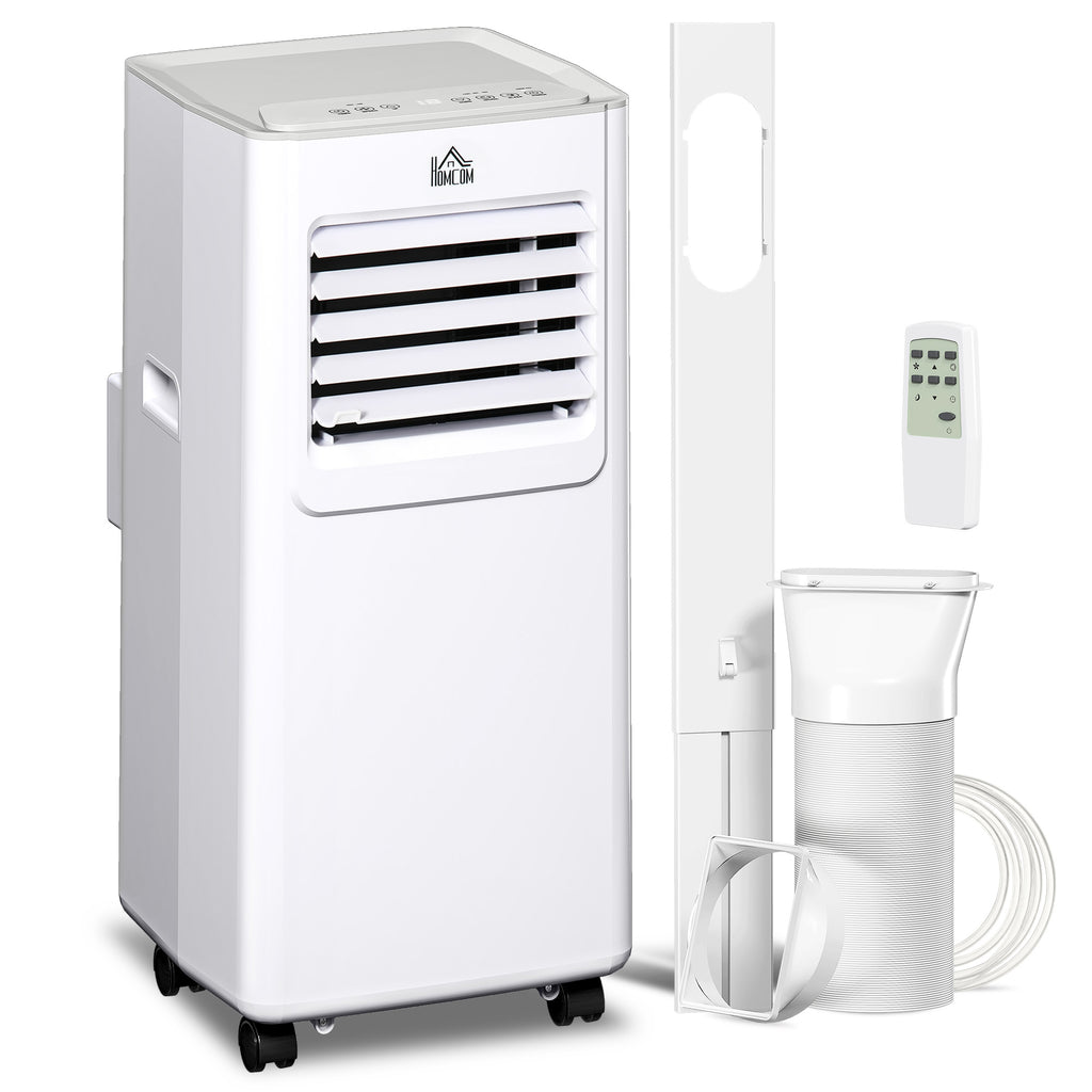 7000 BTU Air Conditioning Unit, 3-in-1 Portable Air Conditioner, Dehumidifier, Cooling Fan with 2 Speeds, 24H Timer, Remote Control, LED Display, Window Venting Kit, 15m²