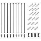 PawHut 100cm 8 Panels Heavy Duty Dog Pen, Pet Playpen for Indoors, Outdoors, Small, Medium, Large Dogs