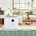 10L/Day Dehumidifier with WiFi Smart App Control, 2.5L Water Tank, Digital Display, Sleep Mode, 24H Timer, Laundry Clothes Drying, for Home and Large Room Basement