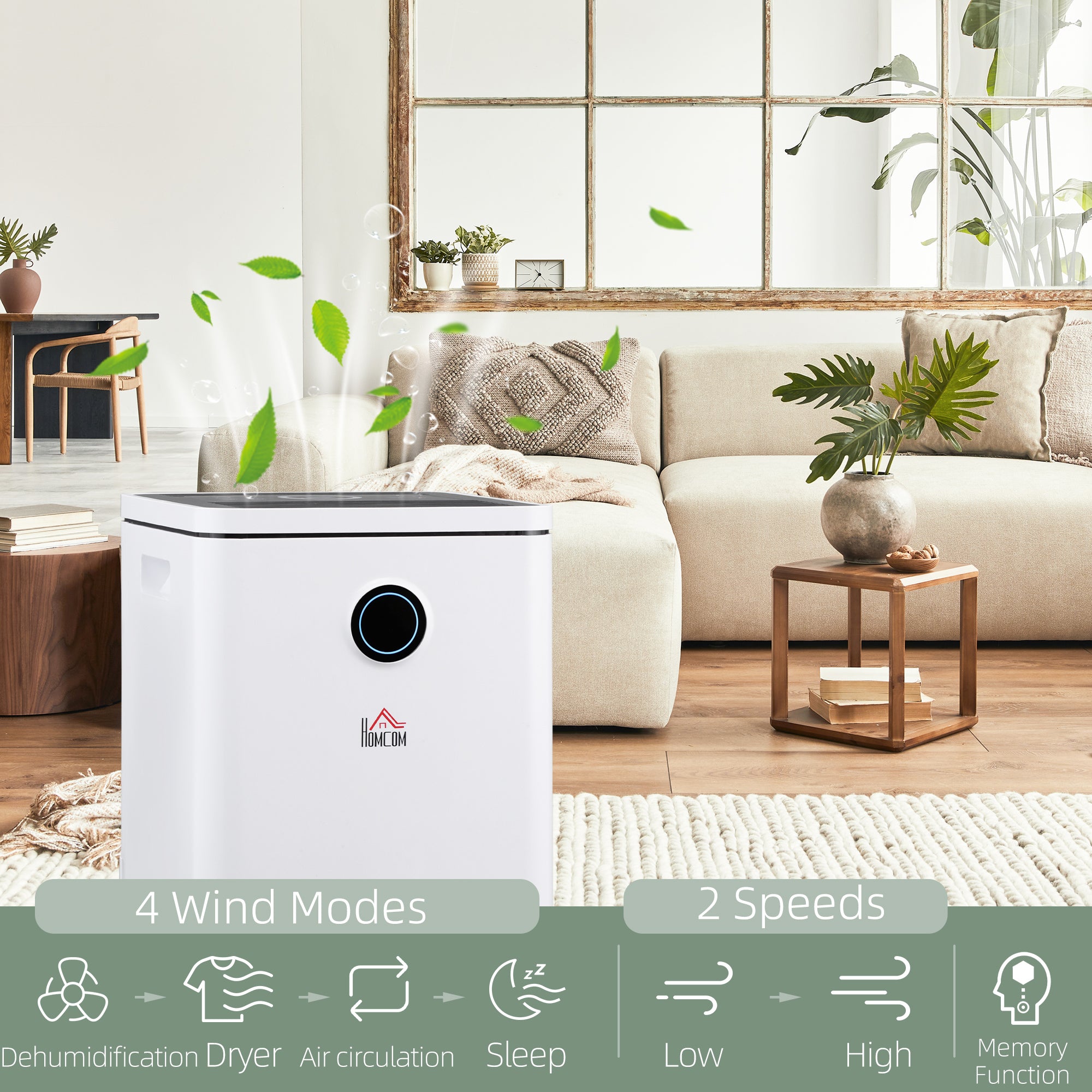 10L/Day Dehumidifier with WiFi Smart App Control, 2.5L Water Tank, Digital Display, Sleep Mode, 24H Timer, Laundry Clothes Drying, for Home and Large Room Basement